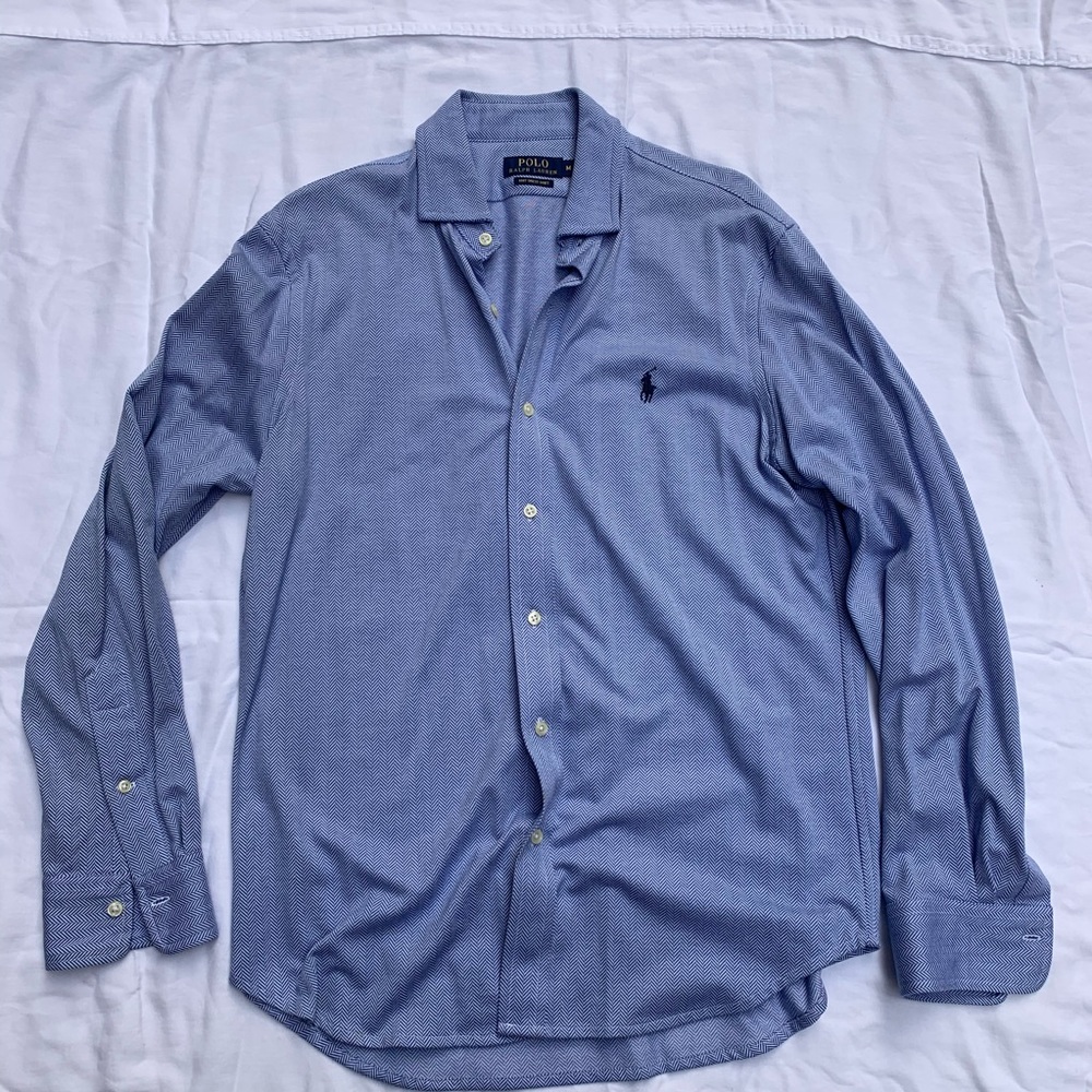 POLO RALPH LAUREN Classic Fit Knit Dress Shirt